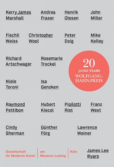 Broschüre 2014-20 Years of the Wolfgang Hahn Prize
					20 Years of the Wolfgang Hahn Prize
