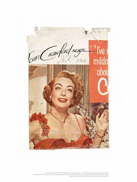 Edition James Rosenquist-Quelle für Untitled (Joan Crawford Says...), 1964
					Source for Untitled (Joan Crawford Says . . .), 1964